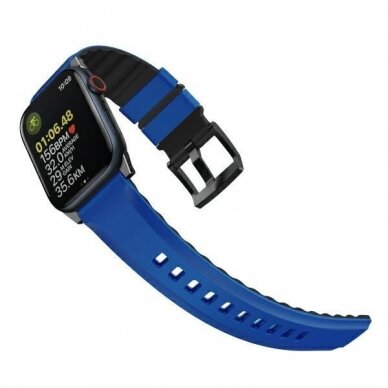 Uniq Strap Linus Apple Watch Series 1/2/3/4/5/6/7/8/9/SE/SE2/Ultra 42/44/45/49mm Airosoft Silicone Blue/Racing Blue 1 Uniq Strap Linus Apple Watch Series 1/2/3/4/5/6/7/8/9/SE/SE2/Ultra 42/44/45/49mm Airosoft Silicone Blue/Racing Blue 1