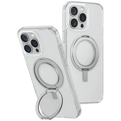 Uniq Swivix 360 Rotating su atrama Dėklas skirtas iPhone 16 Pro Max - Permatomas