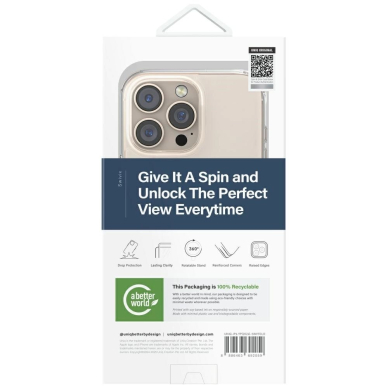 Uniq Swivix 360 Rotating su atrama Dėklas skirtas iPhone 16 Pro Max - Auksinis 4