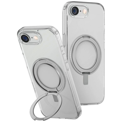 Uniq Swivix 360 Rotating su atrama Dėklas skirtas iPhone 16e - Permatomas