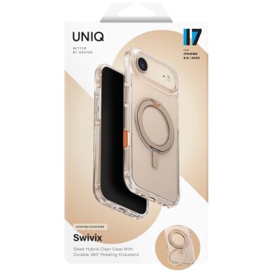iPhone Air Uniq Swivix Rotating Kickstand 360 dėklas – auksinis 5 iPhone Air Uniq Swivix Rotating Kickstand 360 dėklas – auksinis 5