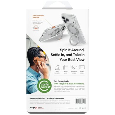 iPhone Air Uniq Swivix Rotating Kickstand 360 dėklas – auksinis 6