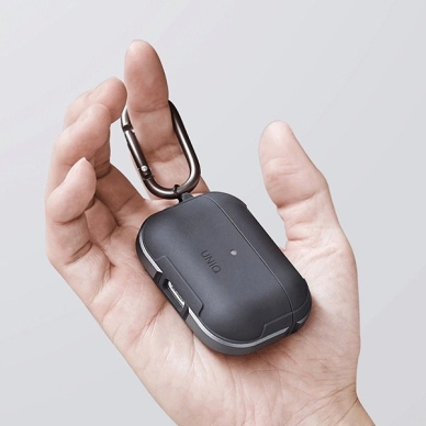 Uniq Valencia AirPods Pro Dėklas Juodas/Midnight Juodas Antimicrobial 3