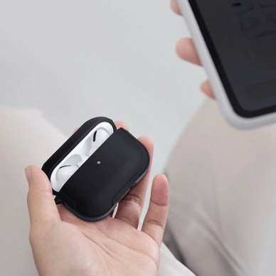 Uniq Valencia AirPods Pro Dėklas Juodas/Midnight Juodas Antimicrobial 5