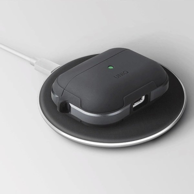 Uniq Valencia AirPods Pro Dėklas Juodas/Midnight Juodas Antimicrobial 6