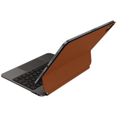 iPad 11" 2025 / iPad Air 11" 2024 / 2025 / iPad Pro 11" 2018 / 2020 / 2021 / 2022 / 2024 Uniq Venno Pro Magnetic Smart dėklas su klaviatūra – rudas 1