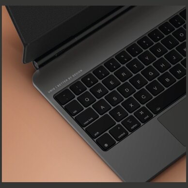 iPad 11" 2025 / iPad Air 11" 2024 / 2025 / iPad Pro 11" 2018 / 2020 / 2021 / 2022 / 2024 Uniq Venno Pro Magnetic Smart dėklas su klaviatūra – rudas 5