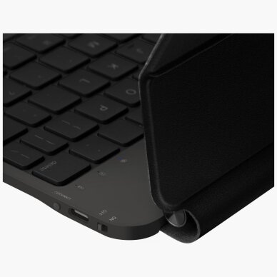 iPad Air 13" 2024 / 2025 / iPad Pro 13" 2024 dėklas Uniq Venno Pro Magnetic Smart su klaviatūra – juodas 3