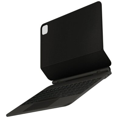 iPad Air 13" 2024 / 2025 / iPad Pro 13" 2024 dėklas Uniq Venno Pro Magnetic Smart su klaviatūra – juodas