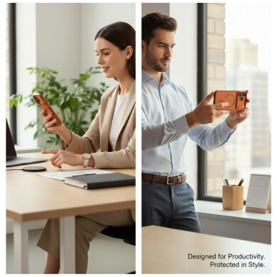 iPhone 17 Pro Max Uniq Veren Magclick įkrovimo dėklas – oranžinis 1