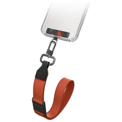 Telefono dirželis Uniq Vista 2in1 – juodas ir oranžinis 2