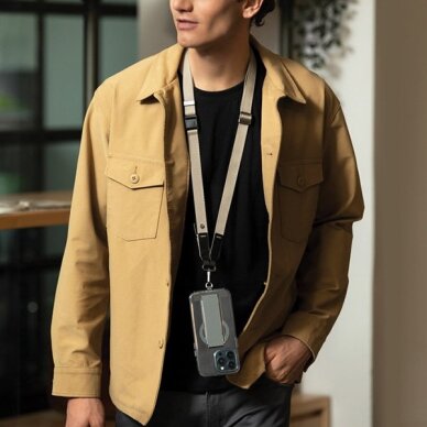 Telefono dirželis Uniq Vista 2in1 – tamsiai mėlynas 4 Telefono dirželis Uniq Vista 2in1 – tamsiai mėlynas 4