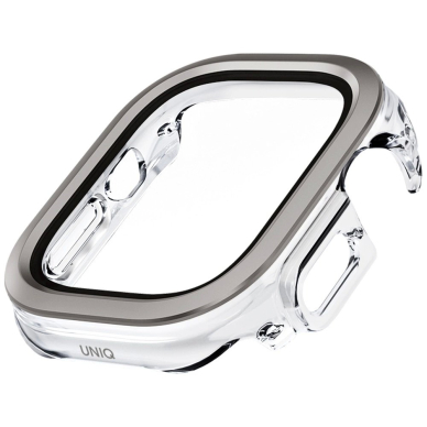 Uniq Voute Dėklas with tempered glass skirtas Apple Watch Ultra 49 mm - Sidabrinis 2