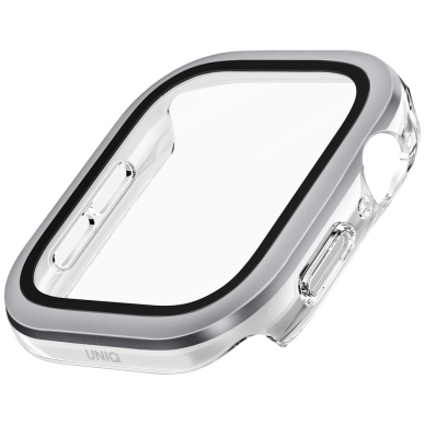 Uniq Voute tempered glass Dėklas skirtas Apple Watch 10 46 mm - Sidabrinis 3