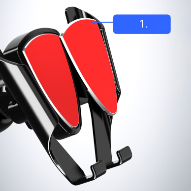 Laikiklis Universal Gravity Car Holder Pilkas (YC05) 5 Laikiklis Universal Gravity Car Holder Pilkas (YC05) 5