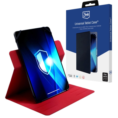 Planšetė 9–11" – Universalus dėklas 3mk - Raudonas Planšetė 9–11" – Universalus dėklas 3mk - Raudonas