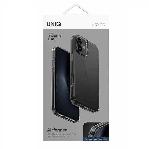 iPhone 16 Plus – Uniq Air Fender dėklas - Pilkas 3