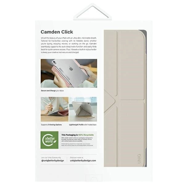Uniq Camden Click Dėklas iPad Air 11 2024 - beige 10 Uniq Camden Click Dėklas iPad Air 11 2024 - beige 10