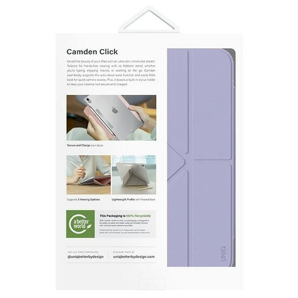 Uniq Camden Click Dėklas iPad Air 11" (2024) - violetinis 10 Uniq Camden Click Dėklas iPad Air 11" (2024) - violetinis 10
