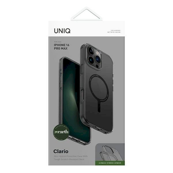 Uniq Dėklas Clario iPhone 16 Pro Max 6.9 Magclick Charging smoke 3 Uniq Dėklas Clario iPhone 16 Pro Max 6.9 Magclick Charging smoke 3