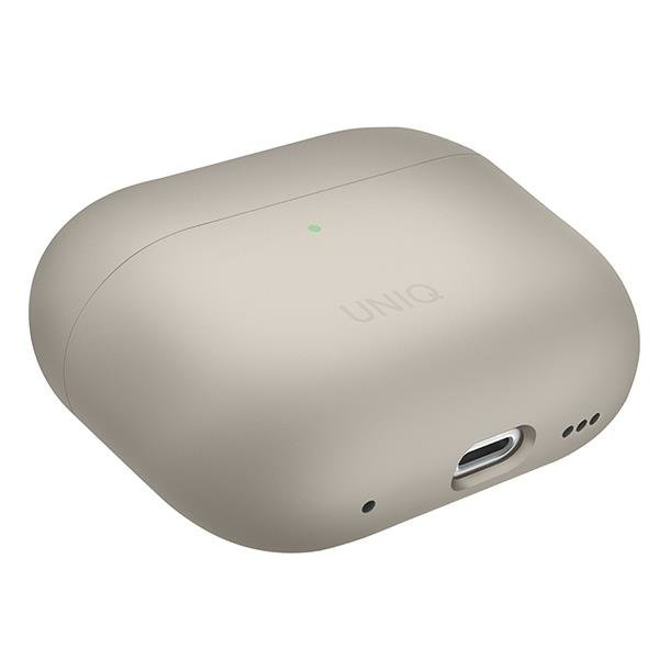 Dėklas ausinėms Uniq Lino AirPods Pro 2 gen Smėlinis 3 Dėklas ausinėms Uniq Lino AirPods Pro 2 gen Smėlinis 3