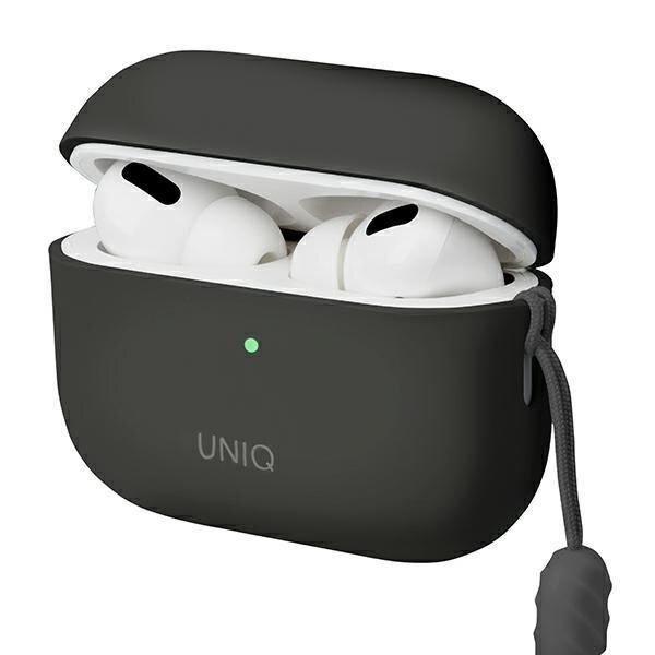 AirPods Pro 2 Uniq Lino Silicone dėklas – pilkas / pelenų pilkas 1