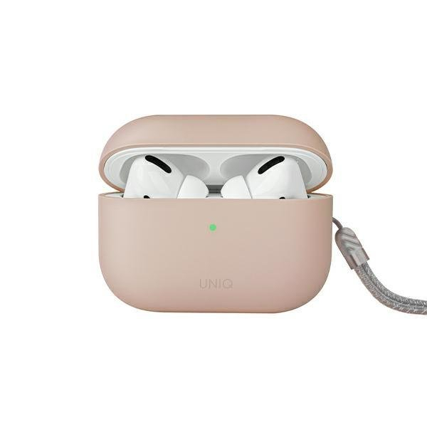 Dėklas ausinėms Uniq Lino AirPods Pro 2 gen Rožinis Dėklas ausinėms Uniq Lino AirPods Pro 2 gen Rožinis