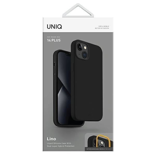 Dėklas Uniq case Lino iPhone 14 Plus Juodas 5 Dėklas Uniq case Lino iPhone 14 Plus Juodas 5
