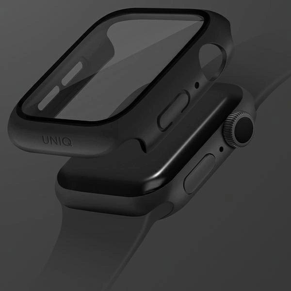 Uniq Dėklas Nautic Apple Watch Series 7/8/9 45mm Juodas/Juodas 2
