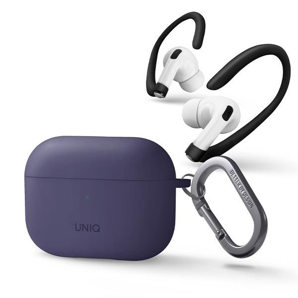 Dėklas ausinėms Uniq Nexo AirPods Pro 2 gen Purpurinis 1 Dėklas ausinėms Uniq Nexo AirPods Pro 2 gen Purpurinis 1