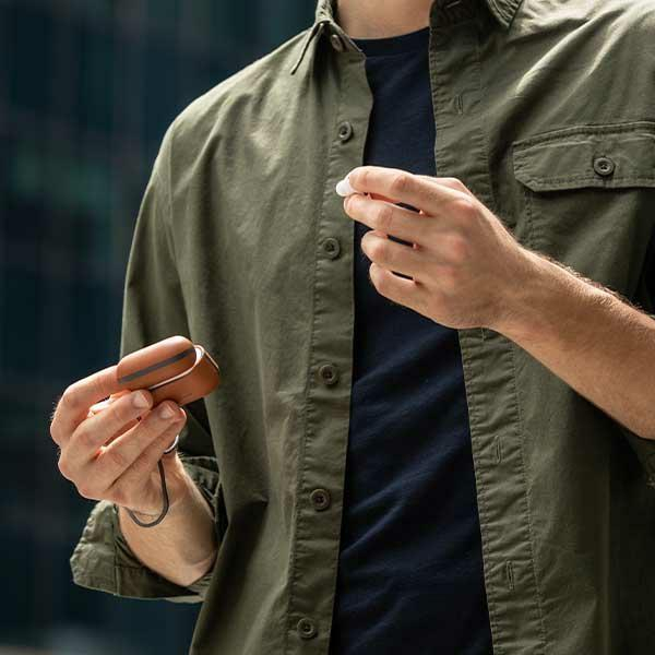 Dėklas ausinėms Uniq Terra AirPods Pro 2 gen. Rudas 2 Dėklas ausinėms Uniq Terra AirPods Pro 2 gen. Rudas 2