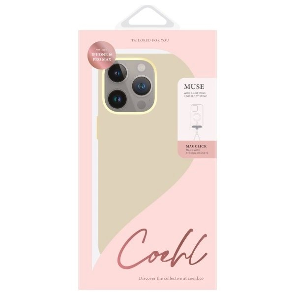 Uniq Coehl Muse Magnetic Charging Dėklas iPhone 16 Pro Max - Beige 5 Uniq Coehl Muse Magnetic Charging Dėklas iPhone 16 Pro Max - Beige 5