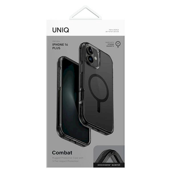 Uniq Combat iPhone 16 Plus 6.7 Dėklas Magclick Charging Juodas/carbon Juodas 3 Uniq Combat iPhone 16 Plus 6.7 Dėklas Magclick Charging Juodas/carbon Juodas 3