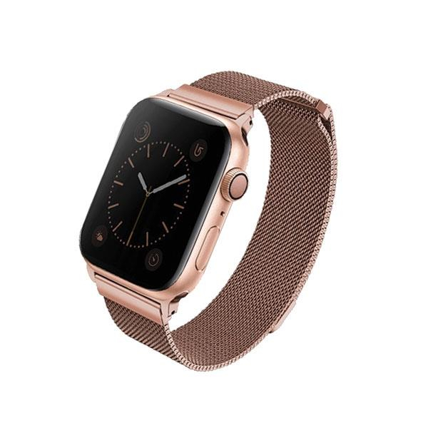 Apyrankė Uniq Dante Apple Watch Series 4/5/6/7/8/9/ SE 40 / 41mm strap. Stainless Steel rožinė Apyrankė Uniq Dante Apple Watch Series 4/5/6/7/8/9/ SE 40 / 41mm strap. Stainless Steel rožinė