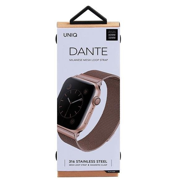 Apyrankė Uniq Dante Apple Watch Series 4/5/6/7/8/9/ SE 40 / 41mm strap. Stainless Steel rožinė 5 Apyrankė Uniq Dante Apple Watch Series 4/5/6/7/8/9/ SE 40 / 41mm strap. Stainless Steel rožinė 5