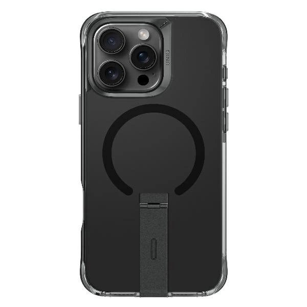 Uniq Eleva with Vertica Stand for iPhone 16 Pro - Juodas 1 Uniq Eleva with Vertica Stand for iPhone 16 Pro - Juodas 1