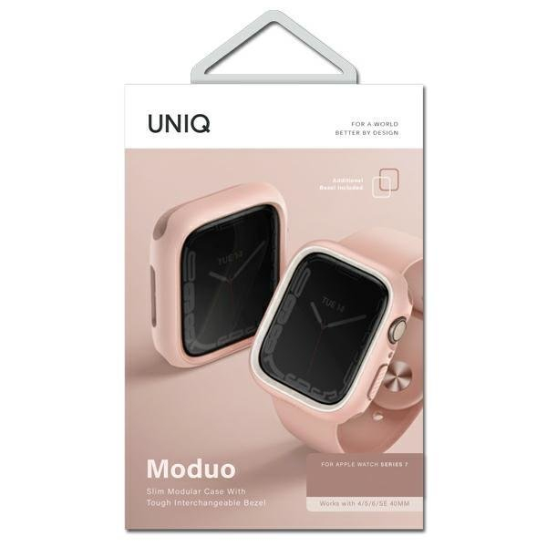 Ekrano apsauga UNIQ etui Moduo Apple Watch Series 4/5/6/7/8/9/SE 44/45mm Balta 4 Ekrano apsauga UNIQ etui Moduo Apple Watch Series 4/5/6/7/8/9/SE 44/45mm Balta 4