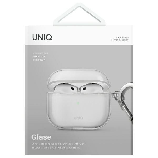 AirPods 4 Uniq Glase dėklas – skaidrus 4