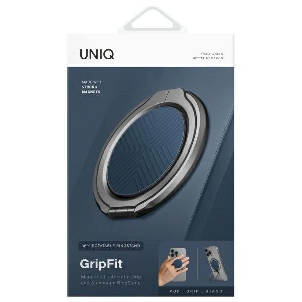 Magnetinis laikiklis Uniq Gripfit 360 su stoveliu – mėlynas / sapphire blue 1