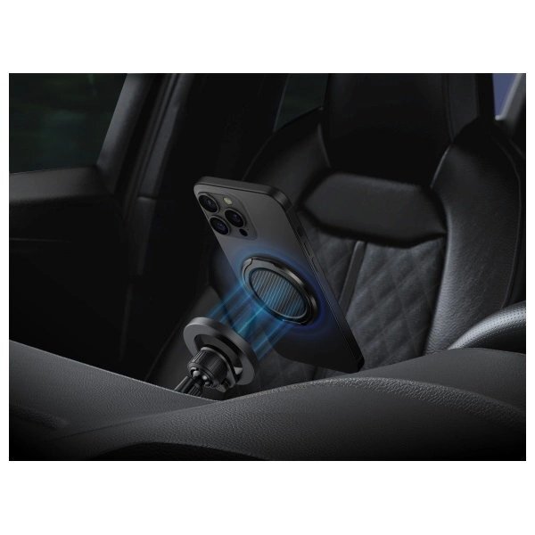 Magnetinis laikiklis Uniq Gripfit Premium 360 su stoveliu – juodas / carbon black 2