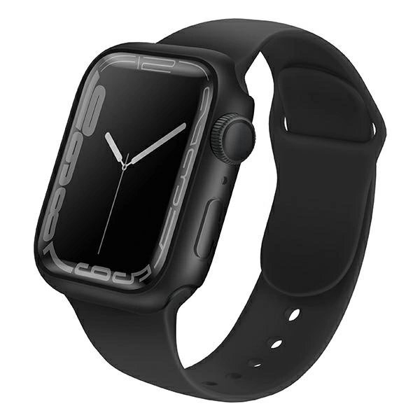 Uniq Legion Dėklas skirtas Apple Watch Series 7/8/9 45mm Juodas/Juodas