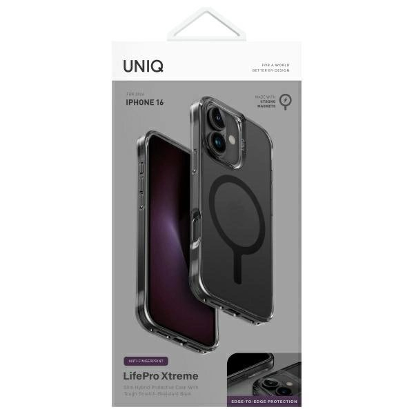 iPhone 16 – Uniq LifePro Xtreme Magclick Charging dėklas - Juodas 4 iPhone 16 – Uniq LifePro Xtreme Magclick Charging dėklas - Juodas 4