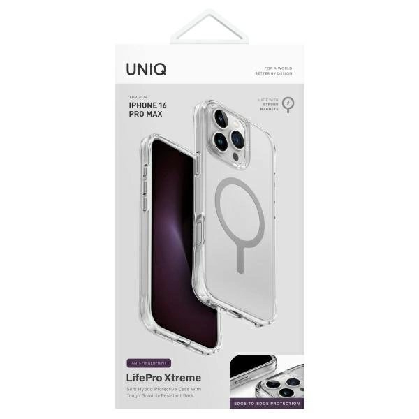 iPhone 16 Pro Max – Uniq LifePro Xtreme Magclick Charging dėklas - Skaidrus 3 iPhone 16 Pro Max – Uniq LifePro Xtreme Magclick Charging dėklas - Skaidrus 3