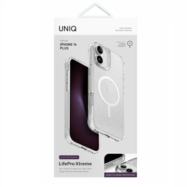iPhone 16 Plus – Uniq LifePro Xtreme Magclick Charging dėklas - Skaidrus 3