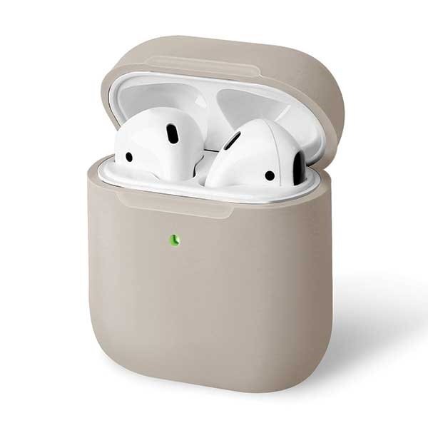 AirPods 1/2 Gen Uniq Lino dėklas – smėlinis AirPods 1/2 Gen Uniq Lino dėklas – smėlinis