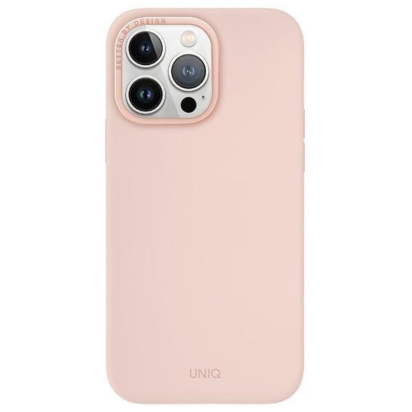 Dėklas Uniq Lino Hue iPhone 15 Pro Max 6.7 case Magclick Charging rožinis/blush rožinis Dėklas Uniq Lino Hue iPhone 15 Pro Max 6.7 case Magclick Charging rožinis/blush rožinis