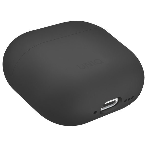 AirPods 4 Uniq Lino Silicone dėklas – pilkas 3 AirPods 4 Uniq Lino Silicone dėklas – pilkas 3