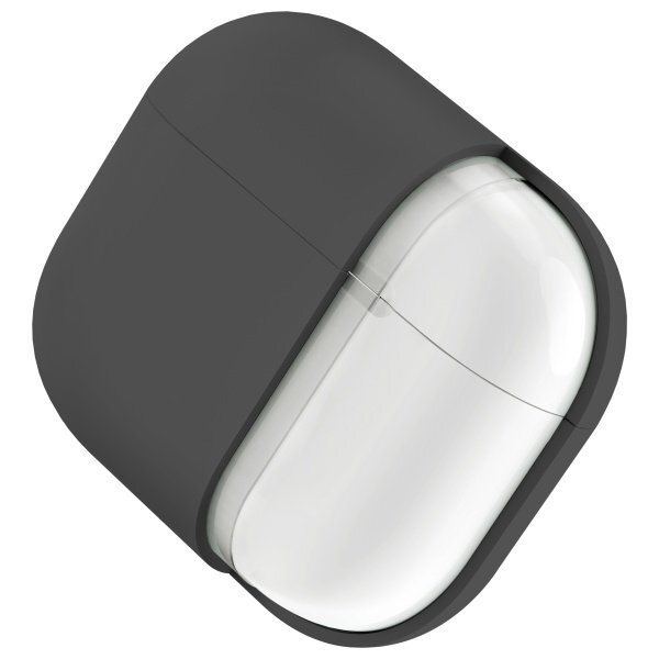 AirPods 4 Uniq Lino Silicone dėklas – pilkas 4 AirPods 4 Uniq Lino Silicone dėklas – pilkas 4