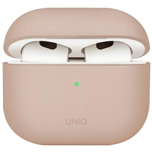 AirPods 4 Uniq Lino Silicone dėklas – rožinis