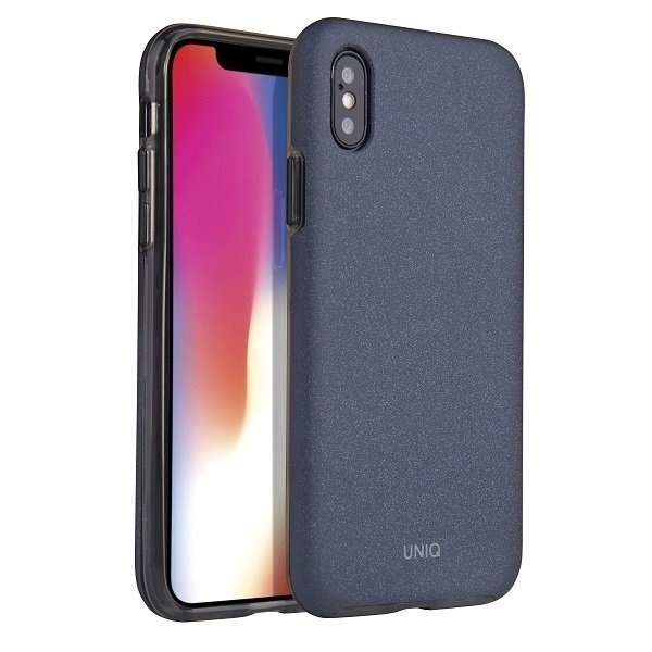 UNIQ Lithos dėklas iPhone XS / iPhone X mėlynas UNIQ Lithos dėklas iPhone XS / iPhone X mėlynas